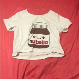 Nutella crop top never worn
